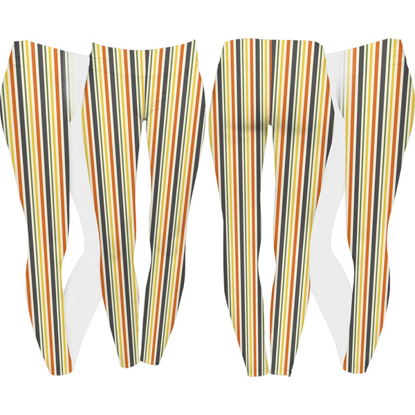 Swirls, Floral & Stripes Leggings Turn Around - Apvl