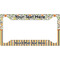 Swirls, Floral & Stripes License Plate Frame - Style A (Personalized)