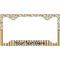 Swirls, Floral & Stripes License Plate Frame - Style C (Personalized)