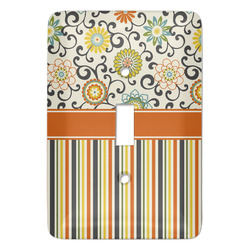 Swirls, Floral & Stripes Light Switch Covers (Personalized)