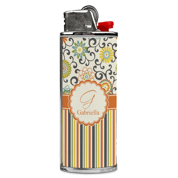Custom Swirls, Floral & Stripes Case for BIC Lighters (Personalized)