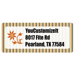 Swirls, Floral & Stripes Return Address Labels (Personalized)