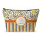 Swirls, Floral & Stripes Structured Accessory Purse (Front)