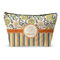 Swirls, Floral & Stripes Makeup Bag - Small - 8.5"x4.5" (Personalized)