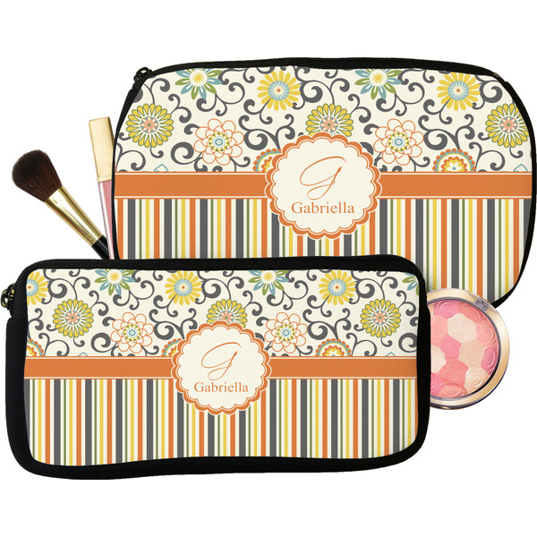 Swirls, Floral & Stripes Makeup / Cosmetic Bags (Select Size)