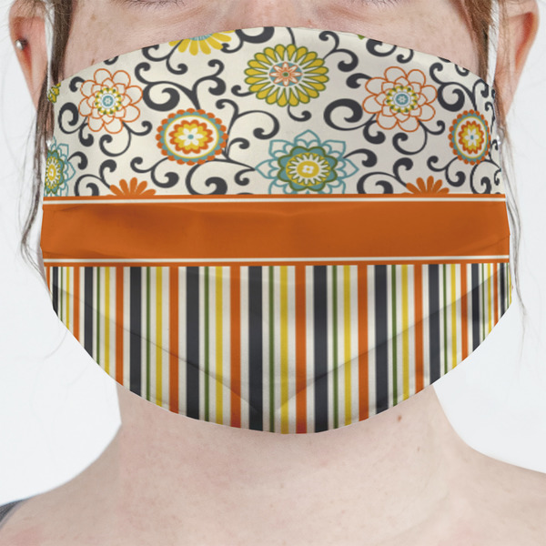 Custom Swirls, Floral & Stripes Face Mask Cover