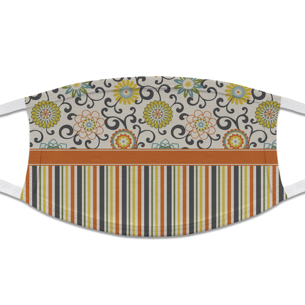 Custom Swirls, Floral & Stripes Cloth Face Mask (T-Shirt Fabric)