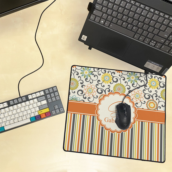 Swirls, Floral & Stripes Medium Gaming Mats - LIFESTYLE