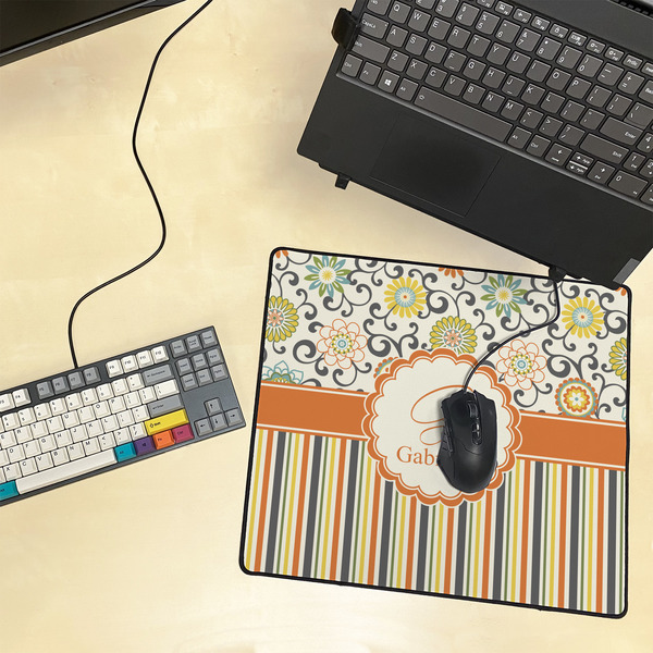 Swirls, Floral & Stripes Medium Gaming Mats - LIFESTYLE