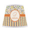 Swirls, Floral & Stripes Poly Film Empire Lampshade - Front View