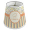 Swirls, Floral & Stripes Poly Film Empire Lampshade - Angle View