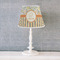 Swirls, Floral & Stripes Poly Film Empire Lampshade - Lifestyle