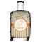 Swirls, Floral & Stripes Suitcase - 24" Medium - Checked (Personalized)