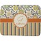 Swirls, Floral & Stripes Memory Foam Bath Mat - 48"x36" (Personalized)