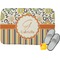 Swirls, Floral & Stripes Memory Foam Bath Mat - 24"x17" (Personalized)