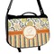 Swirls, Floral & Stripes Messenger Bag (Personalized)