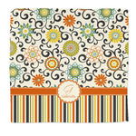 Swirls, Floral & Stripes Microfiber Dish Rag (Personalized)