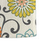 Swirls, Floral & Stripes Microfiber Dish Towel - DETAIL