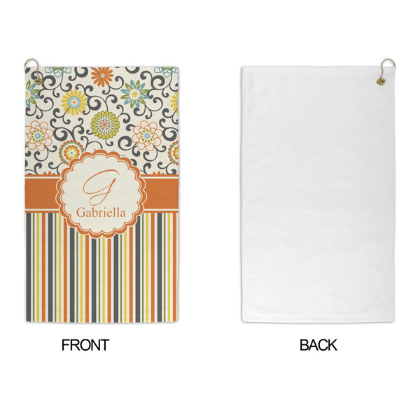 Swirls, Floral & Stripes Microfiber Golf Towels - APPROVAL
