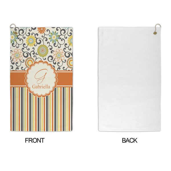 Swirls, Floral & Stripes Microfiber Golf Towels - APPROVAL