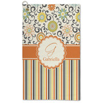 Swirls, Floral & Stripes Microfiber Golf Towel (Personalized)