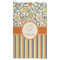 Swirls, Floral & Stripes Microfiber Golf Towel (Personalized)