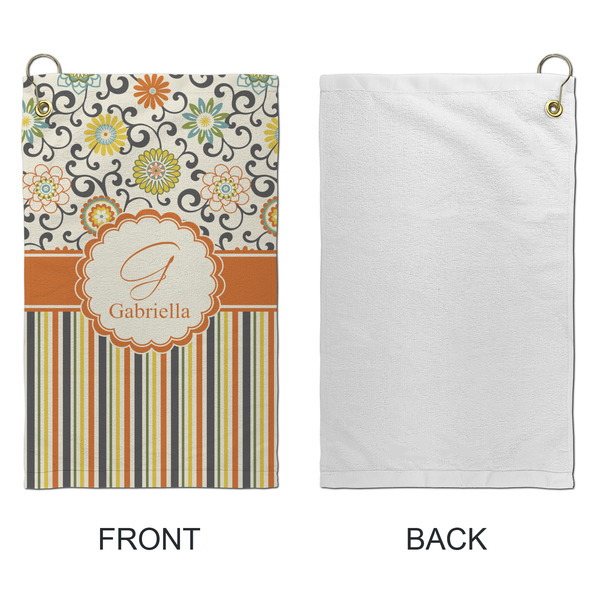 Swirls, Floral & Stripes Microfiber Golf Towels - Small - APPROVAL