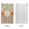 Swirls, Floral & Stripes Microfiber Golf Towels - Small - APPROVAL