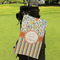 Swirls, Floral & Stripes Microfiber Golf Towels - Small - LIFESTYLE