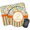 Swirls, Floral & Stripes Mouse Pads - Round & Rectangular