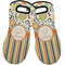 Swirls, Floral & Stripes Neoprene Oven Mitts - Set of 2 w/ Name and Initial