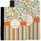 Swirls, Floral & Stripes Notebook Padfolio - MAIN