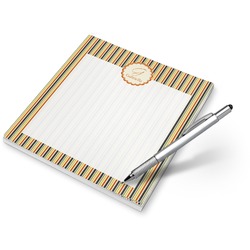 Swirls, Floral & Stripes Notepad (Personalized)
