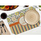 Swirls, Floral & Stripes Octagon Placemat - Single front (LIFESTYLE) Flatlay