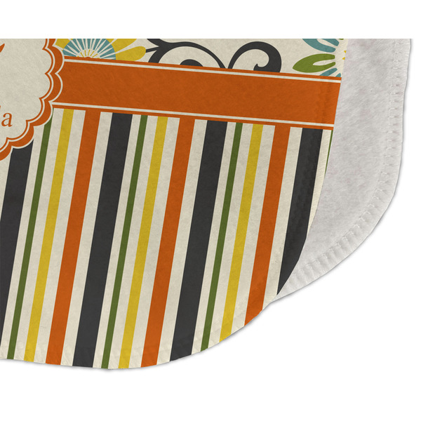 Swirls, Floral & Stripes Old Burp Detail