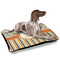 Swirls, Floral & Stripes Outdoor Dog Beds - Large - IN CONTEXT