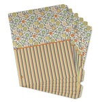 Swirls, Floral & Stripes Binder Tab Divider - Set of 6 (Personalized)