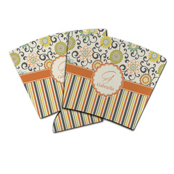 Swirls, Floral & Stripes Party Cup Sleeve (Personalized)