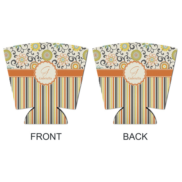 Swirls, Floral & Stripes Party Cup Sleeves - with bottom - APPROVAL