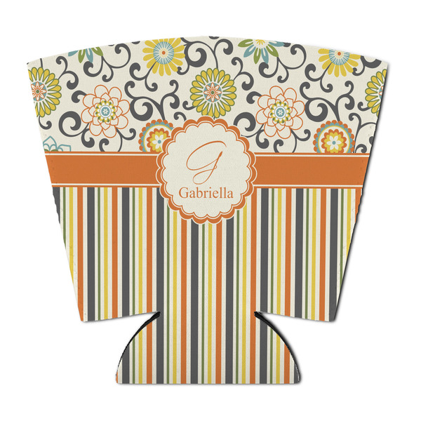 Swirls, Floral & Stripes Party Cup Sleeves - with bottom - FRONT
