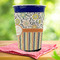 Swirls, Floral & Stripes Party Cup Sleeves - with bottom - Lifestyle