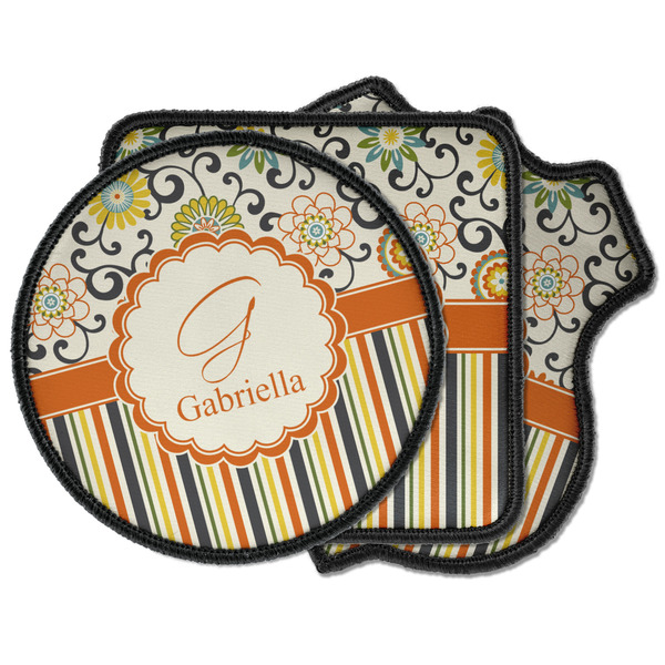 Custom Swirls, Floral & Stripes Iron on Patches (Personalized)
