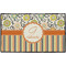 Swirls, Floral & Stripes Door Mat - 60"x36" (Personalized)