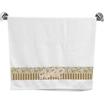 Swirls, Floral & Stripes Bath Towel (Personalized)
