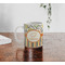 Swirls, Floral & Stripes Personalized Coffee Mug - Lifestyle