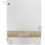 Swirls, Floral & Stripes Golf Bag Towel (Personalized)