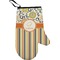 Swirls, Floral & Stripes Right Oven Mitt (Personalized)