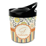 Swirls, Floral & Stripes Plastic Ice Bucket (Personalized)
