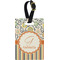 Swirls, Floral & Stripes Personalized Rectangular Luggage Tag