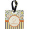 Swirls, Floral & Stripes Personalized Square Luggage Tag
